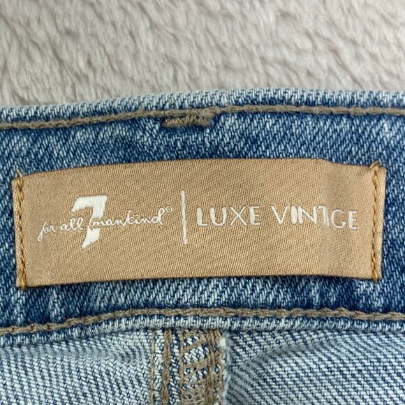 NWT 7 For All Mankind Jeans Womens sz 25 Josefina Slim Boyfriend Luxe Button Fly - Picture 5 of 16